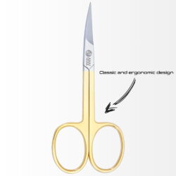 Stainless Steel Precision Cuticle Scissor Gold Plated