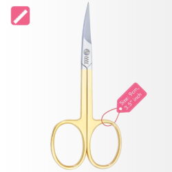 Stainless Steel Precision Cuticle Scissor Gold Plated
