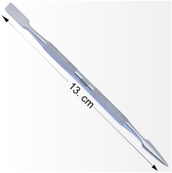 Alternative view of Stainless Steel Dual End Flat & Arrow Point Cuticle Pusher And Nail Cleaner With Antiskid Secured Textured Grip