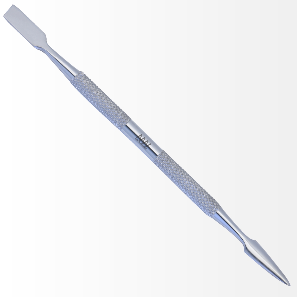 Stainless Steel Dual End Flat & Arrow Point Cuticle Pusher And Nail Cleaner