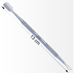 Alternative view of Stainless Steel Cuticle Pusher & Knife With Antiskid Secured Textured Grip