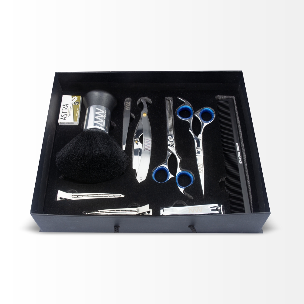 Professional All In One Stainless Steel Premium Personal Barber Salon Kit